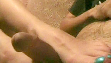 Masturbating Girlfriend Foot Fetish Cumshot