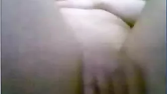 Busty Masturbation Webcam Show with Big Natural Tits and Finger Play