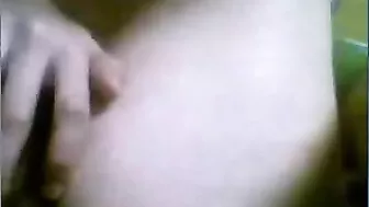 Busty Masturbation Webcam Show with Big Natural Tits and Finger Play