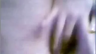 Busty Masturbation Webcam Show with Big Natural Tits and Finger Play