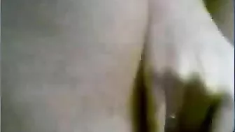 Busty Masturbation Webcam Show with Big Natural Tits and Finger Play