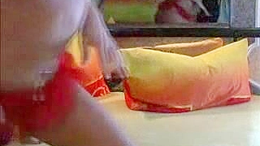 Masturbating Blonde Orgasmic Joy with Shaved Pussy and Small Tits