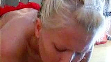 Masturbating Blonde Orgasmic Joy with Shaved Pussy and Small Tits
