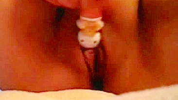 Big Titted Schoolgirl Solo Orgasm with Shaved Pussy and Toys