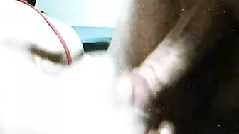 Masturbating Wife Gets DP'd with Dildo & Deep Throats Hubby Cum!