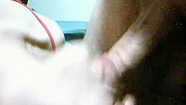 Masturbating Wife Gets DP'd with Dildo & Deep Throats Hubby Cum!