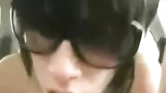 Masturbating Brunette Threesome on Public Road Trip with Big Dicks and Pussy