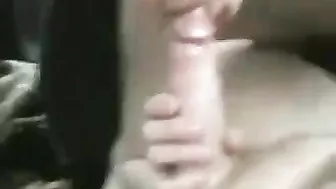 Masturbating Brunette Threesome on Public Road Trip with Big Dicks and Pussy