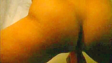 Asian Girlfriend Solo Masturbation with Dildo & Striptease - Porn Video