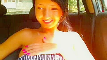 Asian Teen Strips and Masturbates in Public!