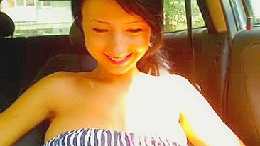 Asian Teen Strips and Masturbates in Public!