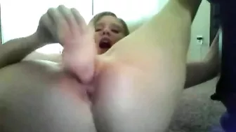 Skinny Teen with Small Tits Masturbates until Orgasm