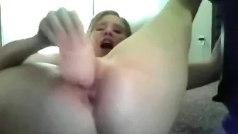 Skinny Teen with Small Tits Masturbates until Orgasm