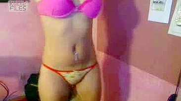 Blonde Cam Girl Fingers Herself in Panties & Rubs Her Pussy on Webcam