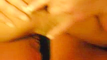 Gaping Ass Masturbates with Dildo & Stockings in POV Orgasm!