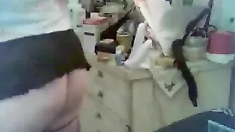 Mom Masturbation Madness - Rubbin' that Pussy with Fishnet and Dildos!