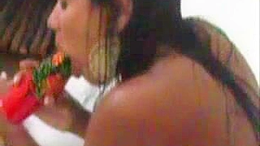 Brazilian Masturbation Frenzy with Tall Latina and Anal Dildo