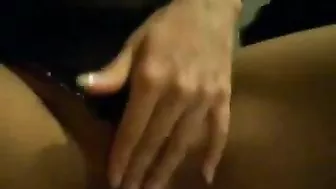 Must See! Sexy Brunette in Lingerie Fingers Her Wet Pussy and Rubs her Suit