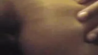 Mature MILF with Small Tits Rubs Pussy and Fingers Herself in Glasses