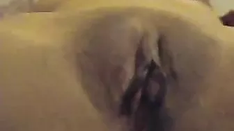 Mature MILF with Small Tits Rubs Pussy and Fingers Herself in Glasses