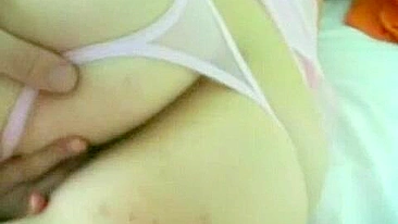 Masturbating Pussy Gets Blown by Hard Cock in Homemade Video!