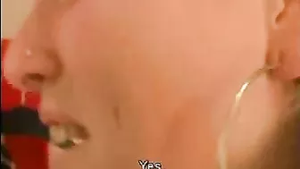 Busty Blonde Amateur Solo Masturbation with Dildo