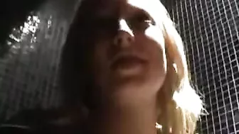 Busty Blonde Amateur Solo Masturbation with Dildo