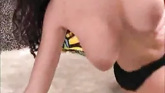 Masturbating with Dildos - A Busty Brunette Solo Fetish