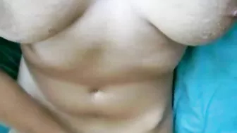 Brunette Teen Fingerings Her Pussy in Solo Masturbation