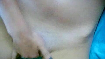 Brunette Teen Fingerings Her Pussy in Solo Masturbation