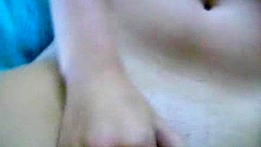Brunette Teen Fingerings Her Pussy in Solo Masturbation