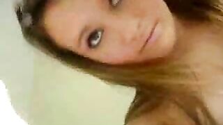 Petite Teen Masturbates on Webcam with Dildo