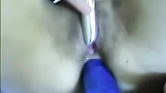 Wife Anal Masturbation with Dildo and Vibrator