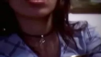 Solo Squirt Session with Shaved Pussy and Small Tits