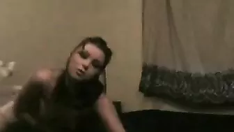 Sexy Striptease with Lingerie & Heels - Masturbating in Pantyhose