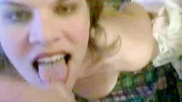 Busty Wife Masturbation Cumshot Facial - Homemade Porn