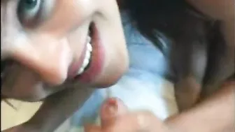 Masturbating Teen with Perfect Body Gets Hot Facial Cumshot!