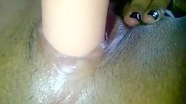 Amateur Latina Masturbates with Dildo in Homemade Video