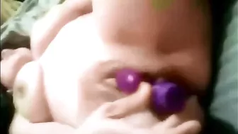 Massive Tits & Vibrators - Busty Brunette Amateur Masturbation!