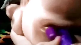 Massive Tits & Vibrators - Busty Brunette Amateur Masturbation!