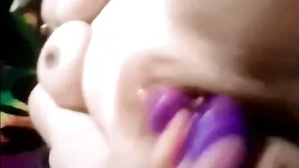 Massive Tits & Vibrators - Busty Brunette Amateur Masturbation!