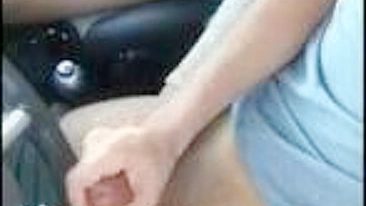 Amateur Car Fingering and Handjob Masturbation with Homemade Orgasm