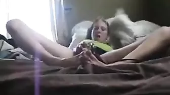 Amateur Kinky Masturbation with Dildo & Squirt!