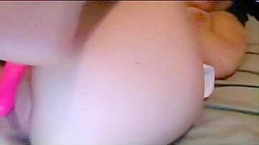 Masturbating with a Dildo on Skype - Amateur Brunette Big Tits and Shaved Pussy