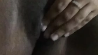 Amateur Ebony Fingered Pussy Rubbing Homemade Masturbation