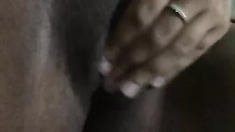 Amateur Ebony Fingered Pussy Rubbing Homemade Masturbation
