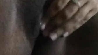 Amateur Ebony Fingered Pussy Rubbing Homemade Masturbation