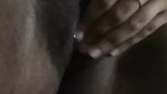 Amateur Ebony Fingered Pussy Rubbing Homemade Masturbation
