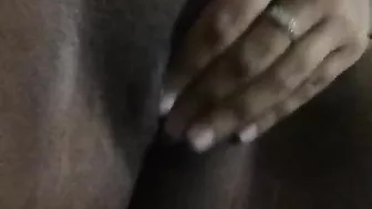 Amateur Ebony Fingered Pussy Rubbing Homemade Masturbation