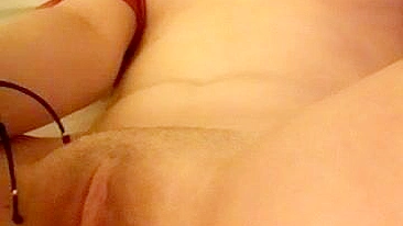 Tight Pussy Masturbation with Homemade Dildo - Amateur College Girl First Time